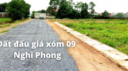 Đất Đấu Giá Xóm 09 Nghi Phong: Vị Trí Gần TP Vinh, Giá Rất Rẻ So Với Hưng Lộc