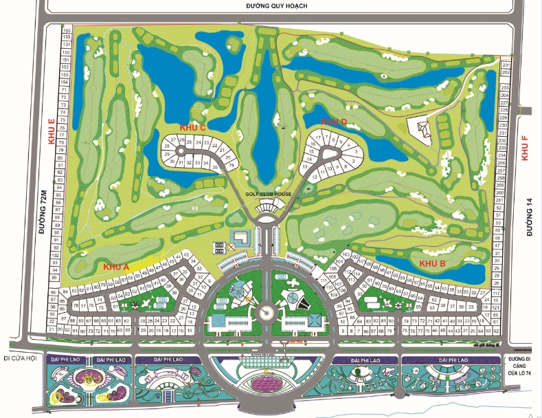 Quy hoạch đất biệt thự Cửa Lò Golf Resort